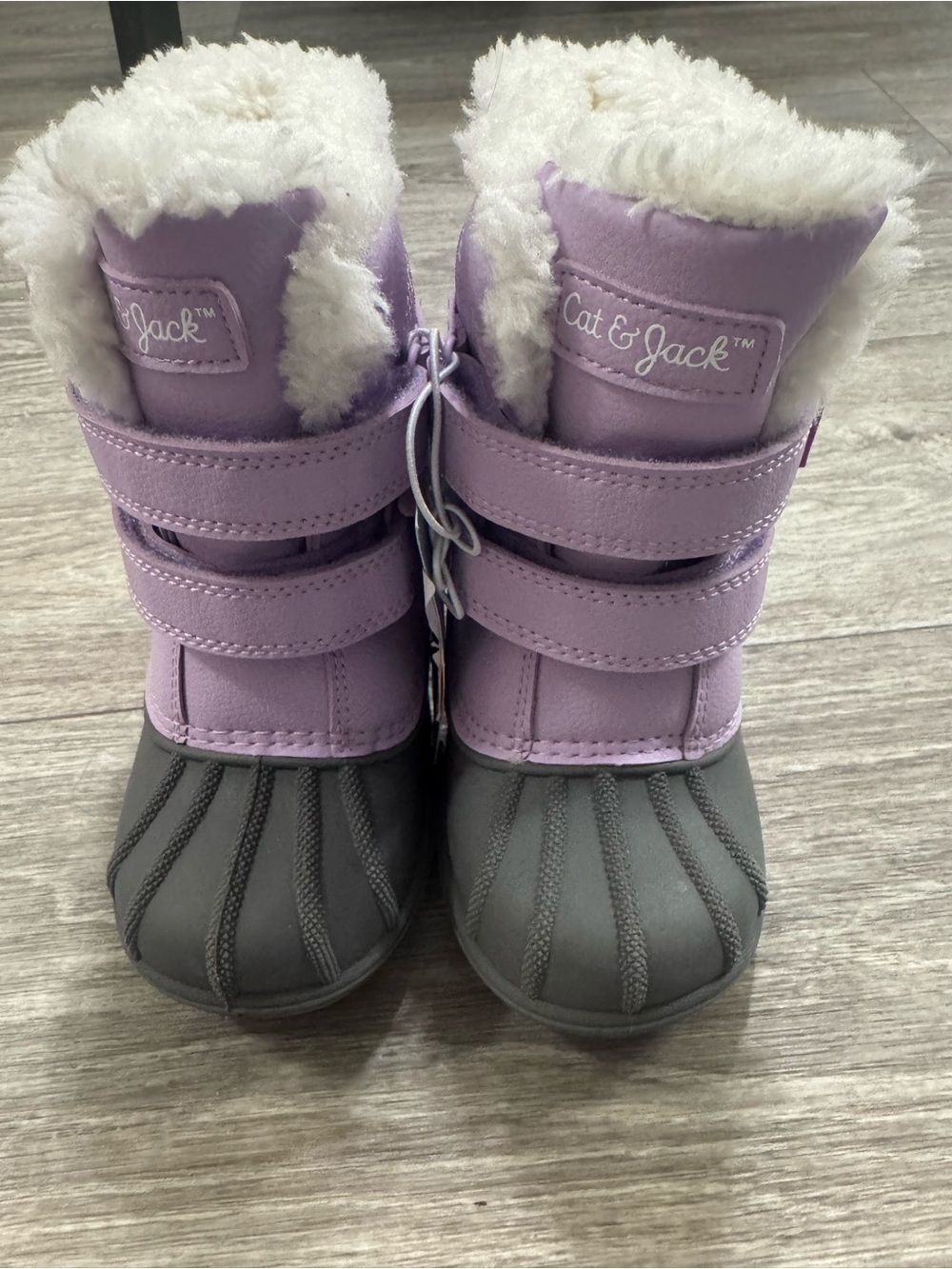 Cat & Jack toddler girl Purple Winter Boots 8C